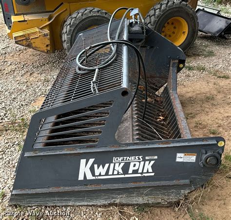 rock bucket skid steer kwik pik|kwik pik rock pickers.